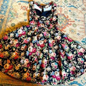 Never worn flower swing dress by Lindy Bop with pockets size S